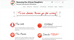 Desktop Screenshot of ourafricandaughters.com