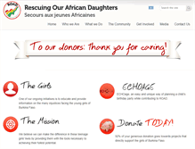 Tablet Screenshot of ourafricandaughters.com